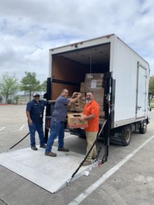 Facilities Events and Moving Services team helps keep the UTSA Roadrunner Pantry stocked