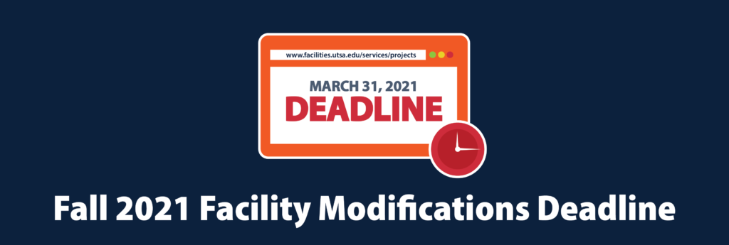 Fall 2021 Facility Modifications Deadline