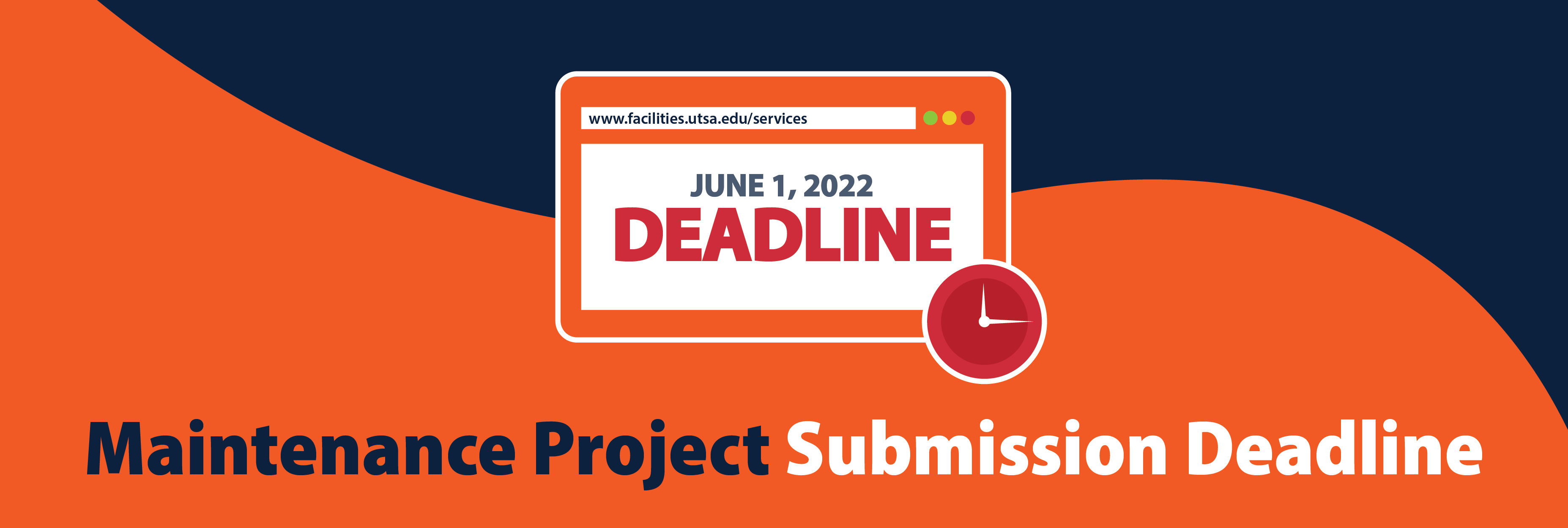 Fall 2022 Maintenane Project Submission Deadline